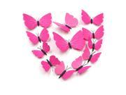 12pcs 3D Butterfly Art Decal Home Decor PVC Butterflies Wall Stickers FMUS .F