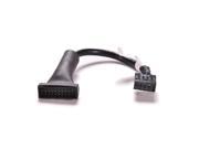 USB 2.0 9Pin Motherboard Female to 20Pin USB 3.0 Housing Male Adapter Cable