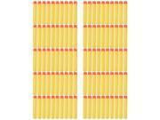 100 X Refill Darts Bullet With Hole for Nerf Elite Series Blaster Yellow 7.2cm