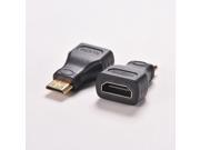 1PC For HDTV Mini HDMI Type C Male to HDMI Type A Female Adapter Connector