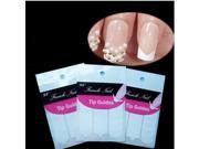 10 Pack French Manicure Nail Art Tips Form Fringe Guides Sticker DIY Stencil