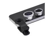 Clip 3in1 Fish eye Macro Wide Angle Lens for iPhone all Smart Phone