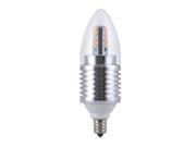 LED Candelabra Bulb 1 Pack 7W e12 ac110v dimmable warm Wite 2850K Silver LED Candelabra bulb e12 bullet top small size led bulb 60w E12 Candelabra bulbs Repla