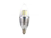 LED Candelabra Bulb 7w 4 Pack Warm White 60w E12 Candelabra bulbs Replacement e12 ceiling fan bulb bullet top small size