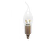 LED Chandelier light bulbs with Candelabra Base led E12 5w 40watt dimmable Pure Daylight White 6000k bulbs