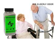 SMELLEZE Natural Elderly Odor Remover Deodorizer 2 lb. Granules Destroy Sick Room Stench