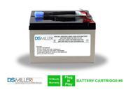 DSMiller UPS Replacement Battery Pack for APC BP1100 APC RBC6 Cartridge 6 Leakproof 12V 12AH x 2 Battery. Pre charged with all required connectors and fuse