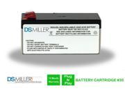 DSMiller UPS Replacement Battery Pack for APC BE350R APC RBC35 Cartridge 35 Leakproof 12V 3.5AH Battery. Pre charged with all required connectors and fuses