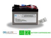 DSMiller UPS Replacement Battery Pack for APC SUA750 APC RBC48 Cartridge 48 Leakproof 12V 7AH Battery. Pre charged with all required connectors and fuses.
