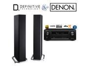Denon AVR X1300W Bundle with Definitive Technology BP9020 Speakers Pair