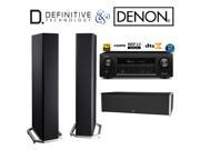 Denon AVR X1300W Bundle with Definitive Technology 2 BP9020 and 1 CS9040