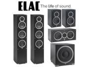 Elac Debut 5.1 Speaker Bundle with 2 F5s 1 C5 2 B5s and 1 S12EQ
