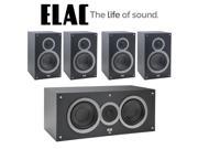Elac Debut Bundle with 4 B6 Bookshelf Speakers and 1 C5 Center Channel