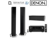Denon AVR X1300W Receiver w Definitive Technology BP9060 Towers CS9060 Center