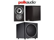 Polk Audio 2.1 Bundle with 2 TSi100 Speakers and 1 PSW125 Sub in Black