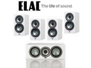 Elac Speaker System w CC U5 Center 4 BS U5 Speakers in Satin White