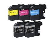 SL 5pk Brother LC107 LC105 Compatible Ink Cartridge For MFC J4710DW J4610DW Printer