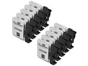 SL 10pk For Brother LC61Bk Black for DCP MFC Printers LC61 Series