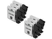 SL 6pk For Brother LC61Bk Black for DCP MFC Printers LC61 Series