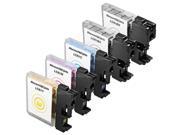 SL 5pk LC61 LC61BK Black Color Printer Ink Cartridge for Brother MFC 250C