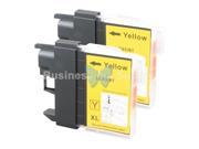 SL 2 YELLOW LC65 Ink Set for Brother MFC 5890CN MFC 5895CW MFC 6490CW MFC 6890CDW
