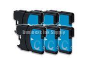 SL 6 CYAN New LC61 Ink Cartridge for Brother MFC 495CW MFC J410W MFC 295CN LC61C