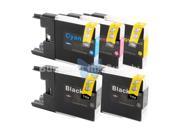 SL 5 PACK LC71 LC75 Ink Cartridge for Brother MFC J5910DW MFC J625DW MFC J6510DW