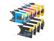 SL 10 PACK LC71 LC75 Compatible Ink Cartirdge for BROTHER Printer MFC J435W LC75