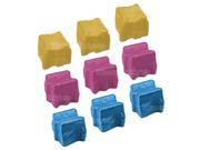 SL 9pk Color Solid Ink Sticks Set for Xerox Phaser 8400