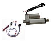 2 Inch Linear Actuator Kit 12 v w 225 lbs max load Includes Wiring Switch Kit