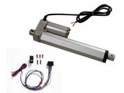 6 Inch Linear Actuator Kit 12 v w 225 lbs max load Includes Wiring Switch Kit