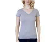 Women s Steven Craig Short Sleeve V Neck T Shirt with Trim