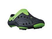 DAWGS Boys Spirit Golf Shoes NAVY WITH LIME GREEN 1 M US