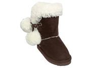 DAWGS Toddler Side Tie Microfiber Australian Style Boot CHOCOLATE 4 5 M US