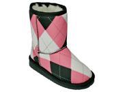 DAWGS LOUDMOUTH Toddler Australian Style Boot PINK AND BLACK TILE 6 7 M US