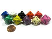 Set of 10 Place Value D10 Dice Number Die for Counting 0.000 to 9 999 999