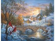 Winter Sunset 1500 Piece Jigsaw Puzzle by SunsOut