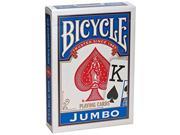 Bicycle Jumbo Index Standard Sized Poker Playing Cards 1 Sealed Blue Deck