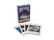 Bicycle Sharks with Shark Facts Playing Cards 1 Sealed Deck