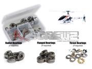 RC Screwz Hirobo Turbulence .90 D3 Precision Metal Sheilded Bearing Kit hir010b