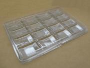 Chessex Clear Plastic Counter Tray with 16 2.5 x 1.5 Compartments