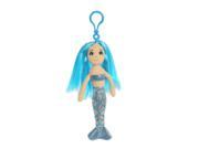 7 Sapphire Clip On Sea Sparkles Mermaid Aurora Plush