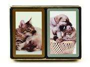 Congress Cat Dog Jumbo Index Bridge Playing Cards 2 Deck Set