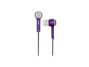 COBY CV E52 PUR Canal Jammerz Isolation Stereo Earphone Purple