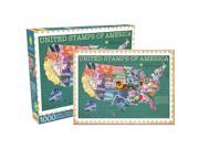 United Stamps of America 1000 Piece Puzzle by NMR Calendars
