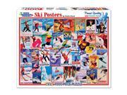 Ski Posters 1000 Piece Puzzle by White Mountain Puzzles