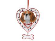 Beagle Heart Ornament by Kurt Adler