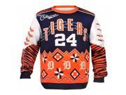 KLEW MLB Detroit Tigers Miguel Cabrera 24 Ugly Sweater Large Orange
