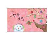 Lang Joy to All Door Mats by Wendy Bentley 18 x 30 inches 3210008