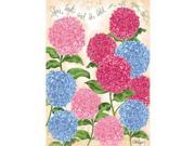Pretty Hydrangea Large Flag by Lang Companies
